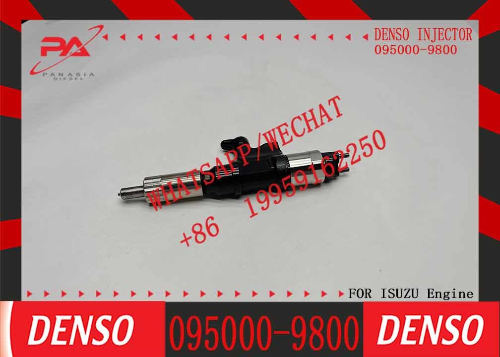 4pcs Denso diesel Fuel Injector 095000-9800 095000-1810 8-98219181-0 Compatible with Isuzu 4HK1 6HK1 Engine
