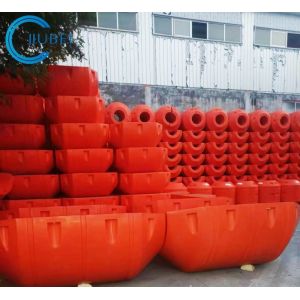China Buoyancy HDPE Pipe Floaters With Galvanized Steel Installation And UV Resistance on sale