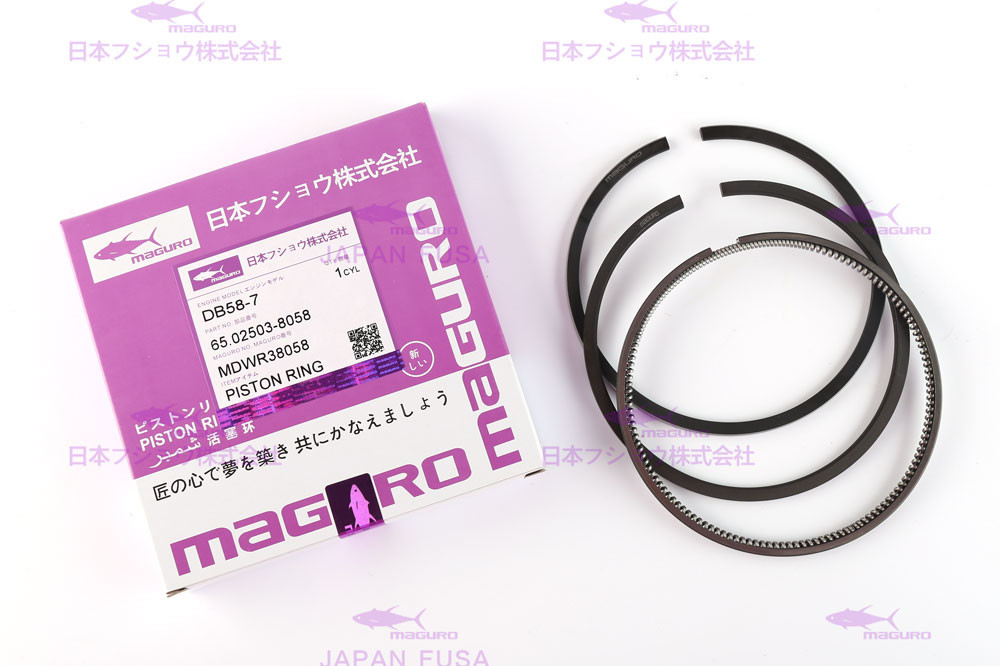 DOOSAN Engine Parts Piston Ring for DB58-7 Dia 102 mm OEM 65.02503-8058