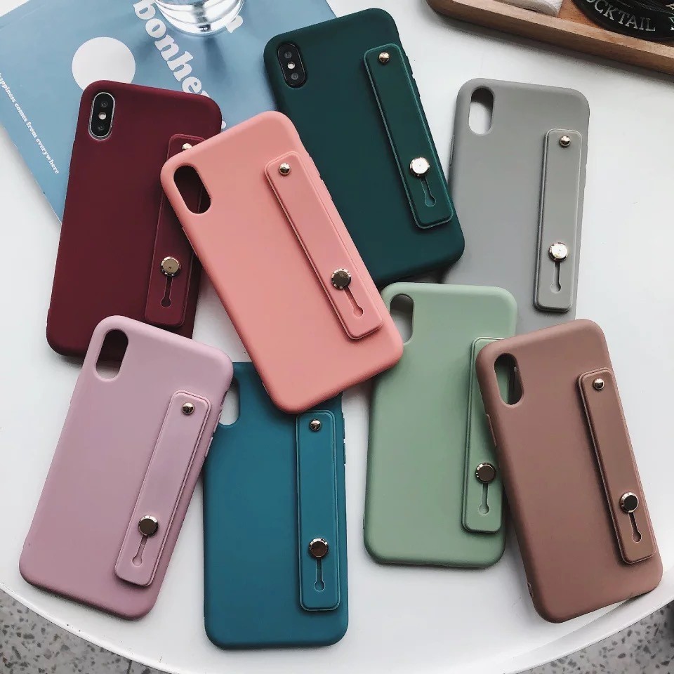 TPU Fashion Protective Case Finger Grip Camera Protect Anti Knock