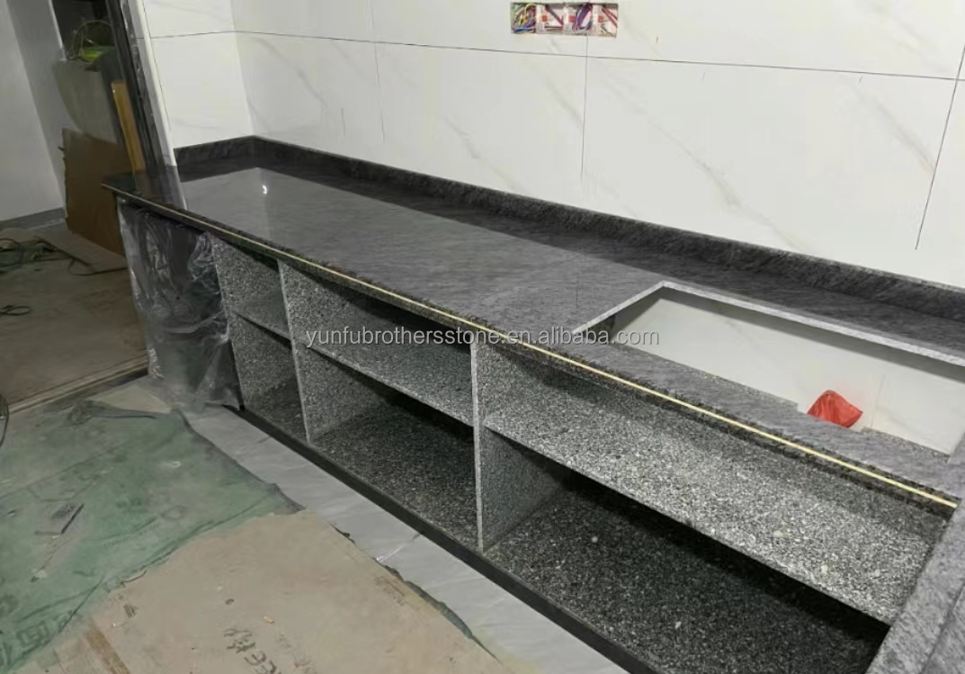 Polished Vizag Blue Granite Tiles in Modern Style for Kitchen Countertop and Flooring