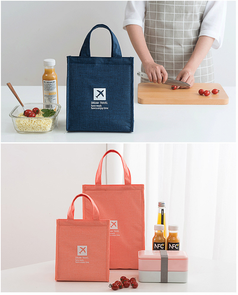 Eco Friendly Insulated Polyester Office Reusable Lunch Bag
