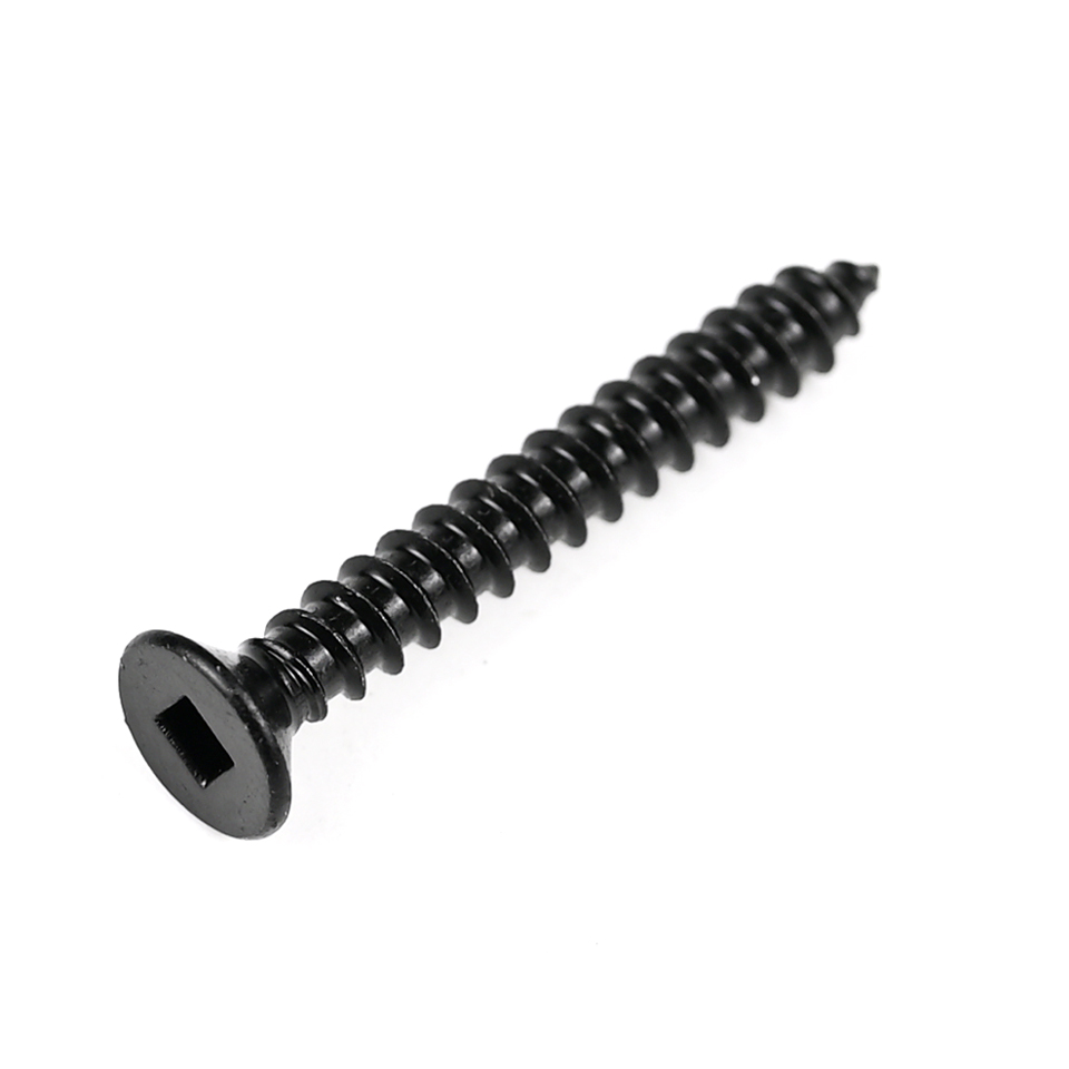 ZINC Black Stainless Steel Square Countersunk Flat Head Wood Screws