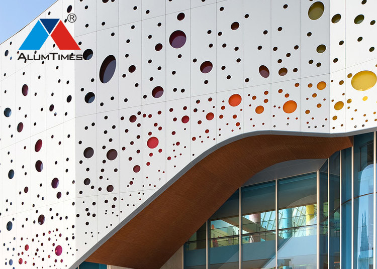 Recyclable Perforated Decorative Aluminium Screen For Commercial Building