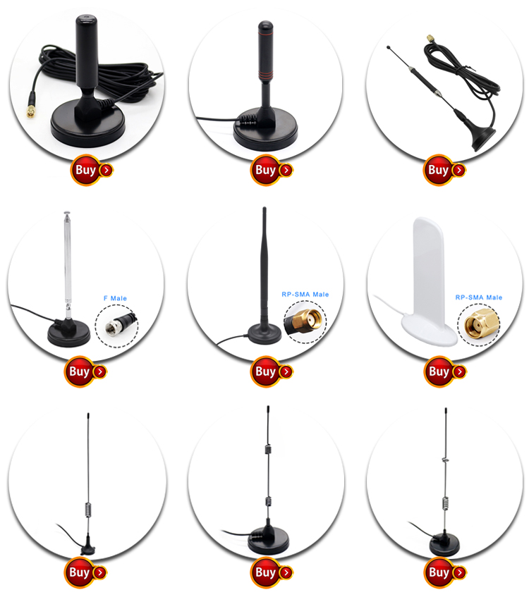 5dBi Mobile Phone 3G 4G 5G Antenna Vertical Magnetic Based 700MHz
