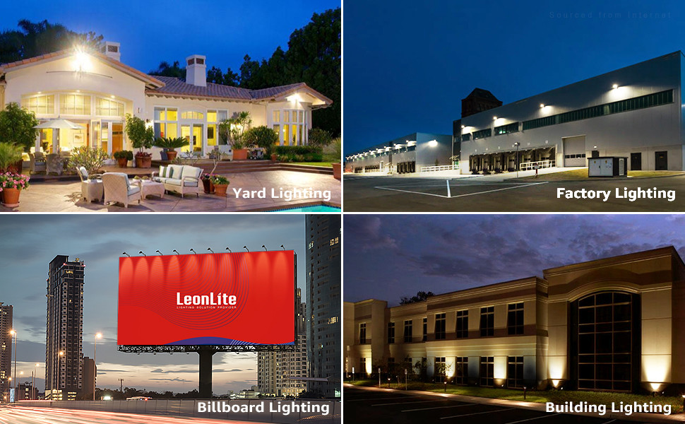 3000K 4000K 5000K Commercial LED Security Flood Lights For Landscape