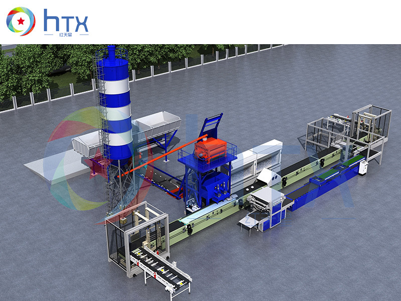 Mixture Vibration Indoor Wall And Floor Concrete Artificial Stone Production Line