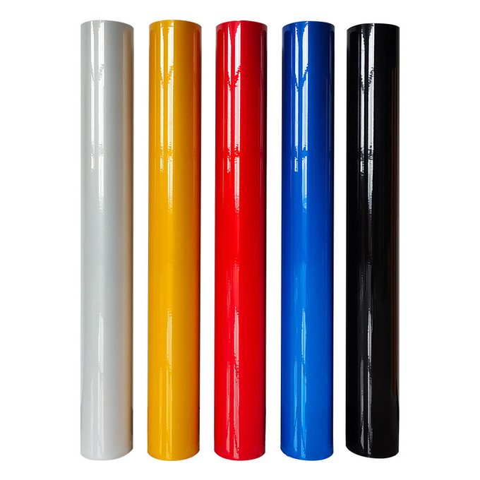 Tearable Heat Resistant Reflective Vinyl Sheet Red Yellow OEM