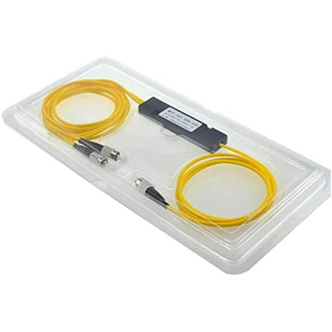 Hot Sale Optical 1*2 ABS FC UPC FBT Coupler Single mode 1X2 Fiber Optic Splitter 1310nm or 1490nm or 1550nm