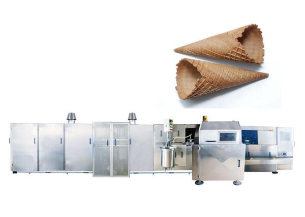 Full Automatic Industrial Ice Cream Machine For Making Waffle Basket 1.5KW