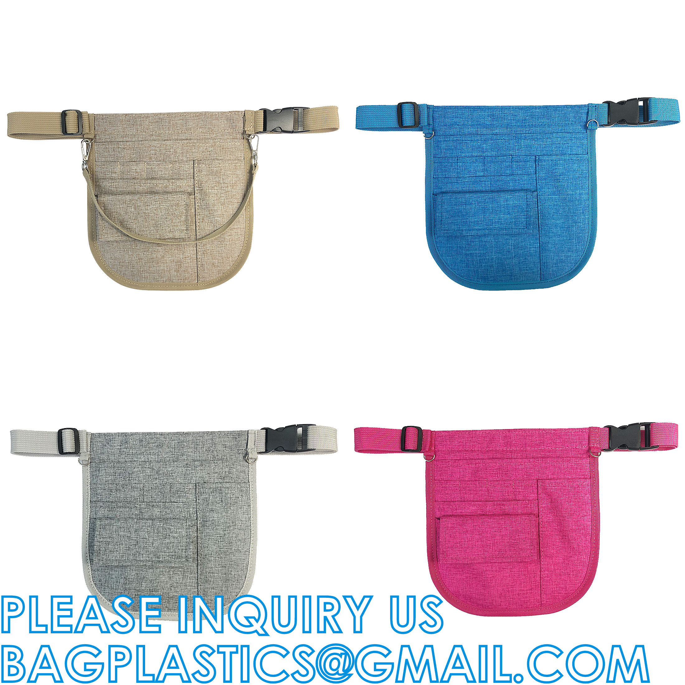 Side Fanny Bag Nursing Pocket Organizer Belt Nursing Accessories Pouch Waist Pack, Pill Bottle Organizer