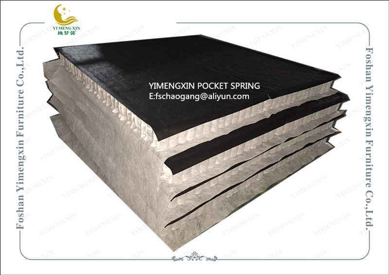 Anti - Bacterial Mattress Pocket Spring Unit With 120 gs Black Non Woven Fabric