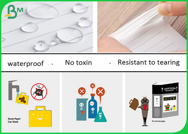 Waterproof White Matt Polypropylene Paper Sheet Of 150um Thickness