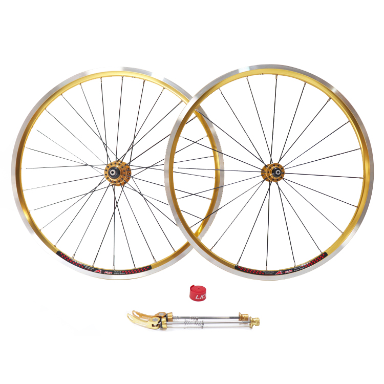 451 K-Fun Disc Brake Wheelset Foldable Bicycle Wheelset Clincher Aluminum Alloy Wheel