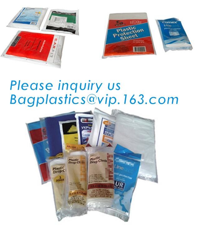 make to order painter drop dust sheet,dust proof transparent dust sheet cover made in china, transparent plastic cover s