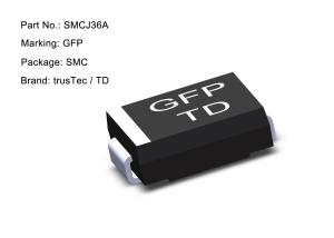  Surface Mount Tvs Diode Unidirectional 36V 1500W SMCJ36A Manufactures