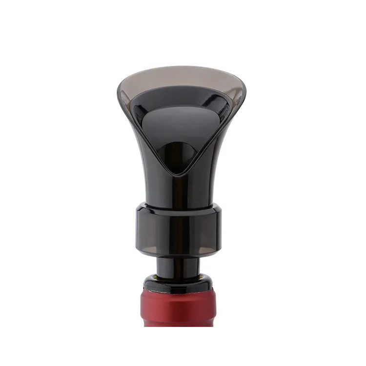 2 In 1 Flower Silicone Acrylic Wine Stopper And Pourer For Champagne