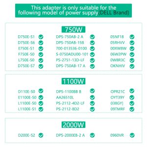 Upgrade Version ATX 12x 6Pin Breakout Board With Flash LED For Dell Brand PSU