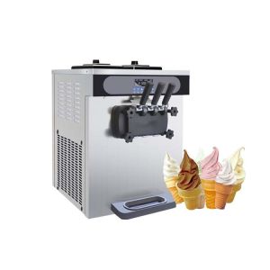 Machine A Glace Ice Cream 3 Flavor Soft Serve Commercial Ice Cream Machine Maker