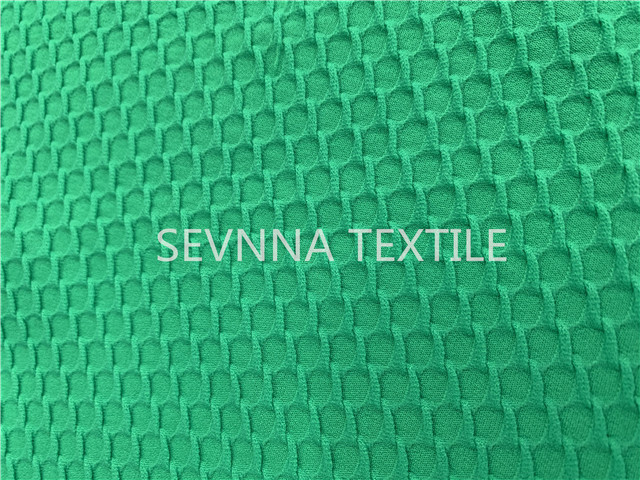 Grass Green 250gsm Recycled Swimwear Fabric Solid Athletic Beach Party