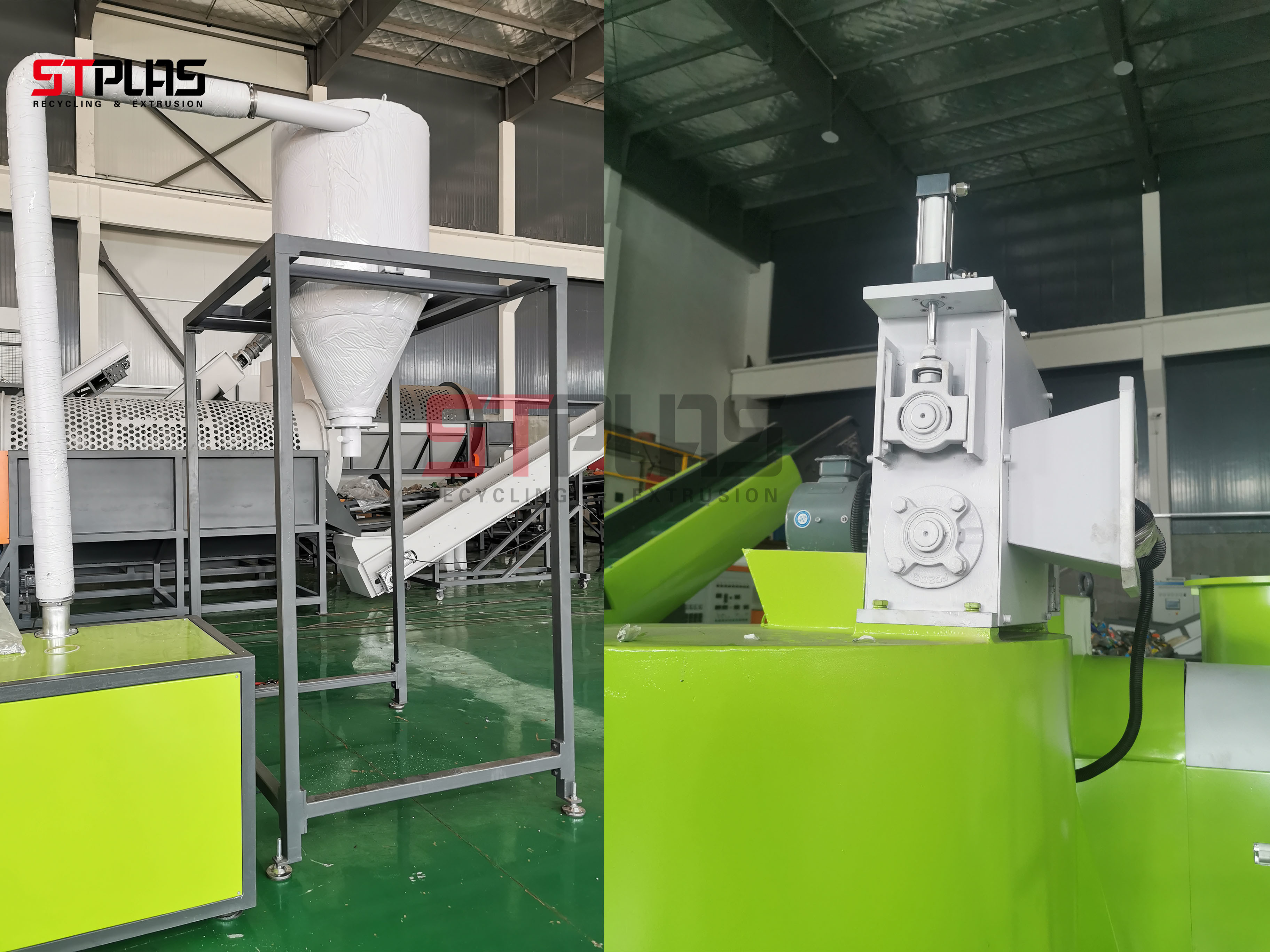 Customized PP PE Pelletizing Plastic Recycling Granulator Machine