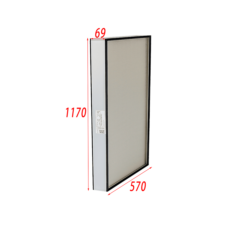 Smart Breathable Hepa High Density Air Filter Aluminum Frame High Flow Air Filters