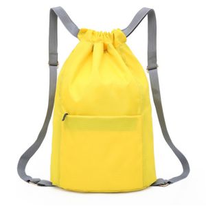  Recyclable Oxford Drawstring Gym Backpack Custom Logo With Zipper Manufactures