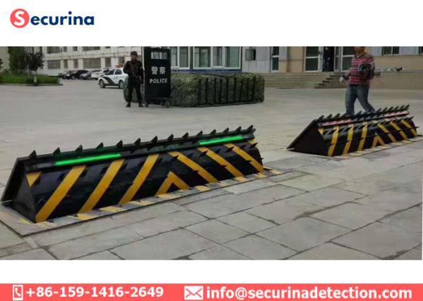A3 Steel Security Traffic Control Hydraulic Road Blocker Spike Barrier for
