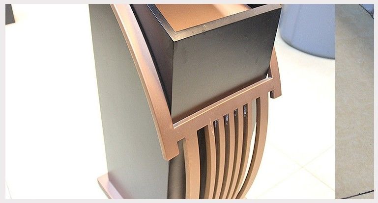 Freestanding Room Service Equipments , Deluxe Ground Ash Barrel with Decorative Ash Tray on Top