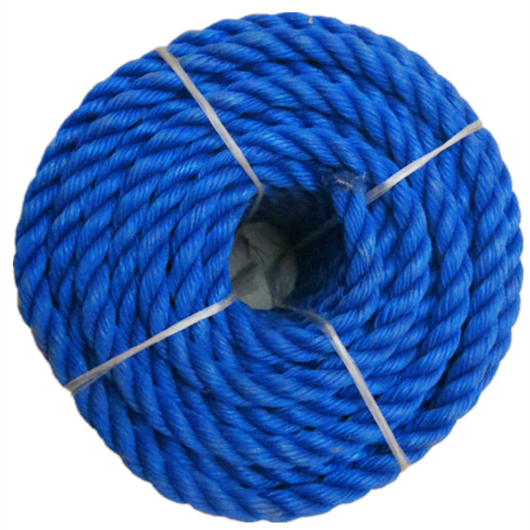 Cheap 3 or 4 Strands Twisted pp Rope 100m 200m Customized Length Polypropylene