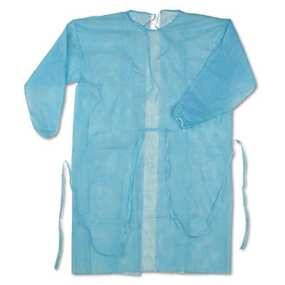 Personal Care Disposable Isolation Gowns Long Sleeves Light Weight