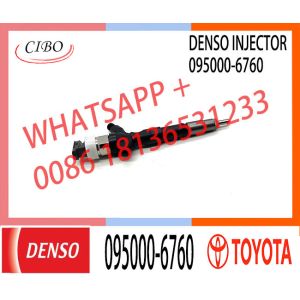 common rail injector 23670-30140 095000-6760 injector for TOYOTA 1KD-FTV, 2KD