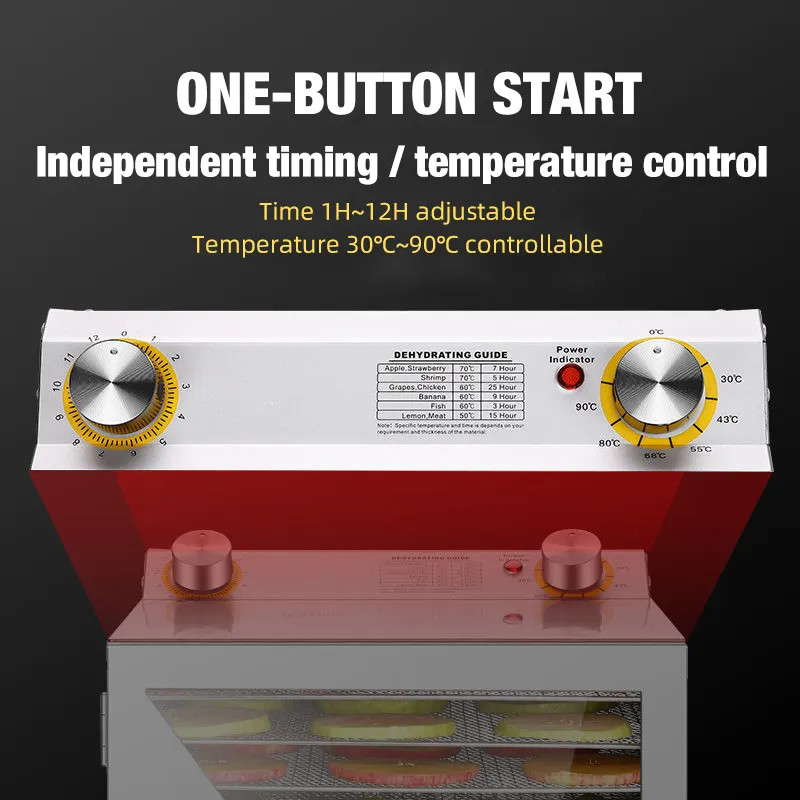 Hot Stainless Steel 8-20 Layer Electric Food Dehydrator For Fruit And Vegetable