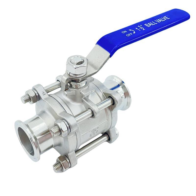 1000wog High Quality Manufacturers Stainless Steel 3PC Clamp Ball Valve