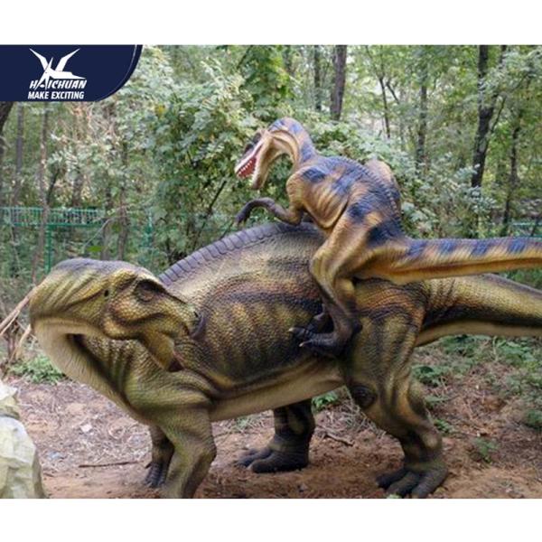Big Luminous Realistic Dinosaur Models In Jurassic Park Forest 12 Months