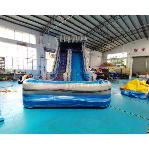 Adult Kids Playground Bouncer Inflatable Water Slide With Pool
