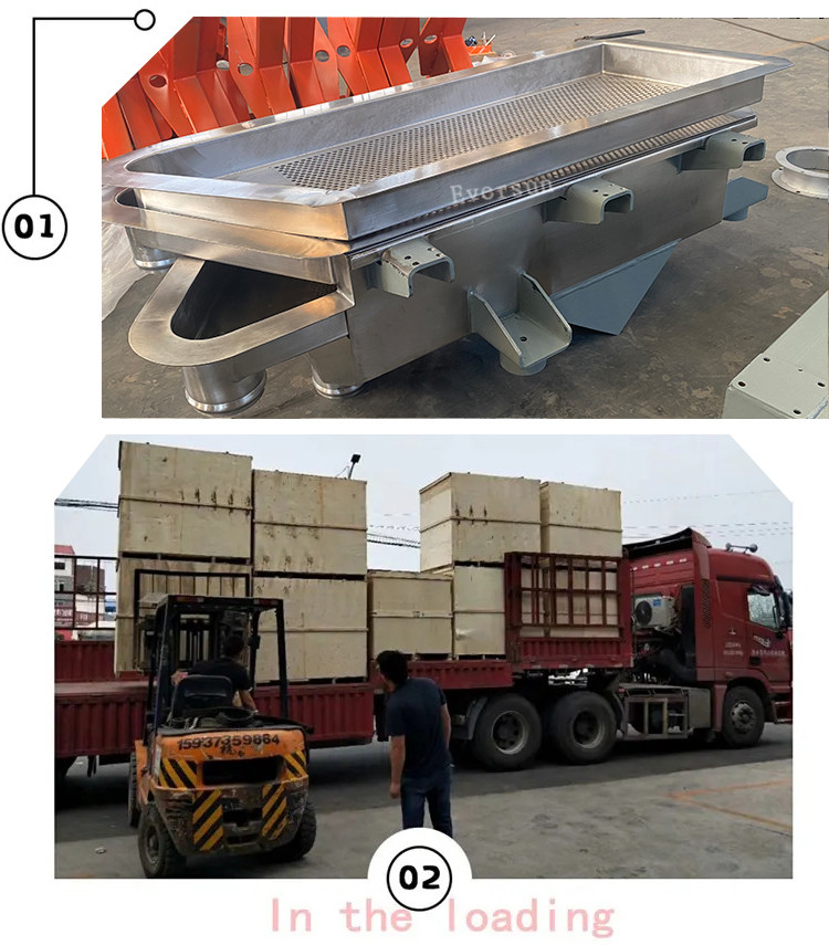Adjustable Vibration Square Linear Vibrating Screen Sifter For Accurate Particle Size