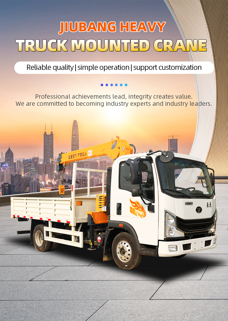 small truck mounted crane truck 4x2 cargo truck with crane