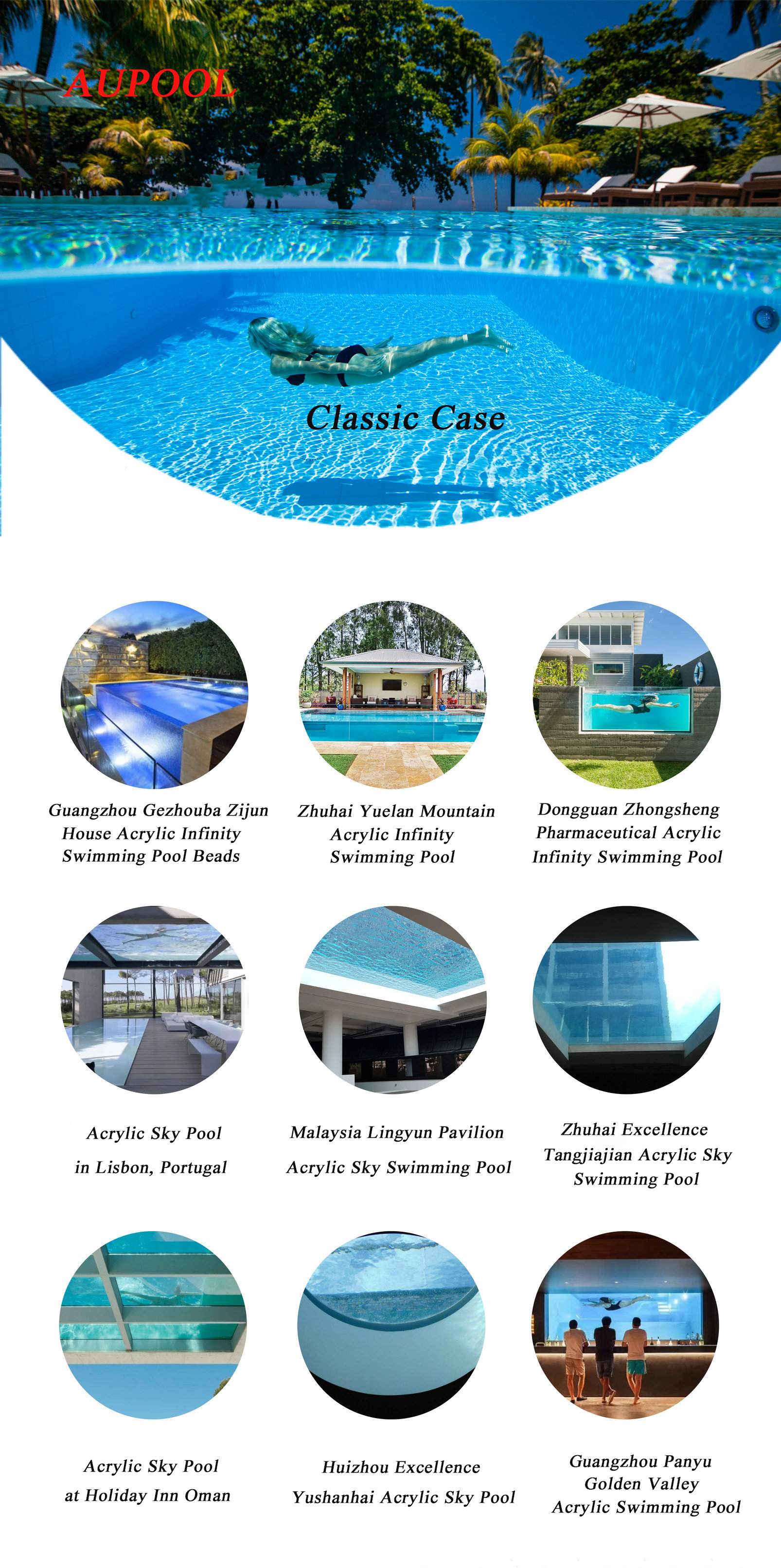 Acrylic Inground Fiberglass Pool Shell for Intex Indoor Swimming Pool Outdoor