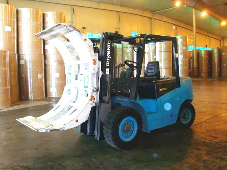 CASCADE Forklift Truck Attachments Paper Roll Clamps With High Efficiency