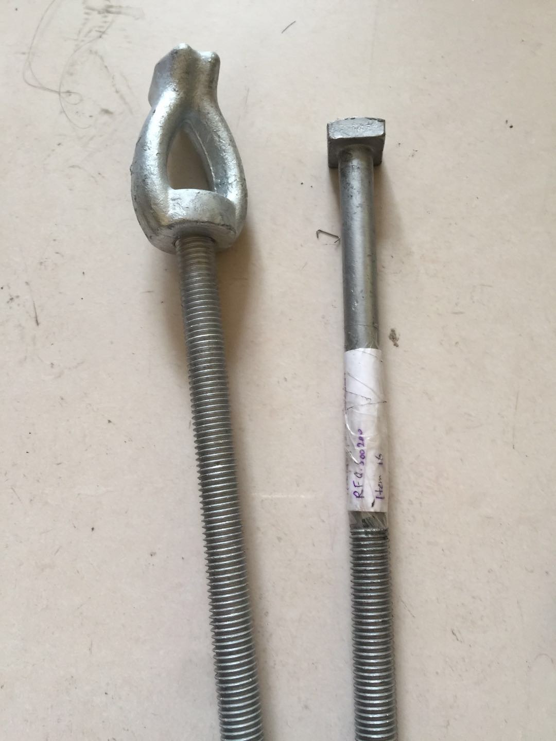 5/8 3/4 Hot Dip Galvanized Power Line Fittings Forging Thimble Eye Nut Pole
