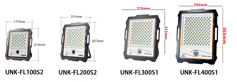 SMD2835 Garden Solar Exterior Flood Lights With Remote Control 100w 200w 300w 400w
