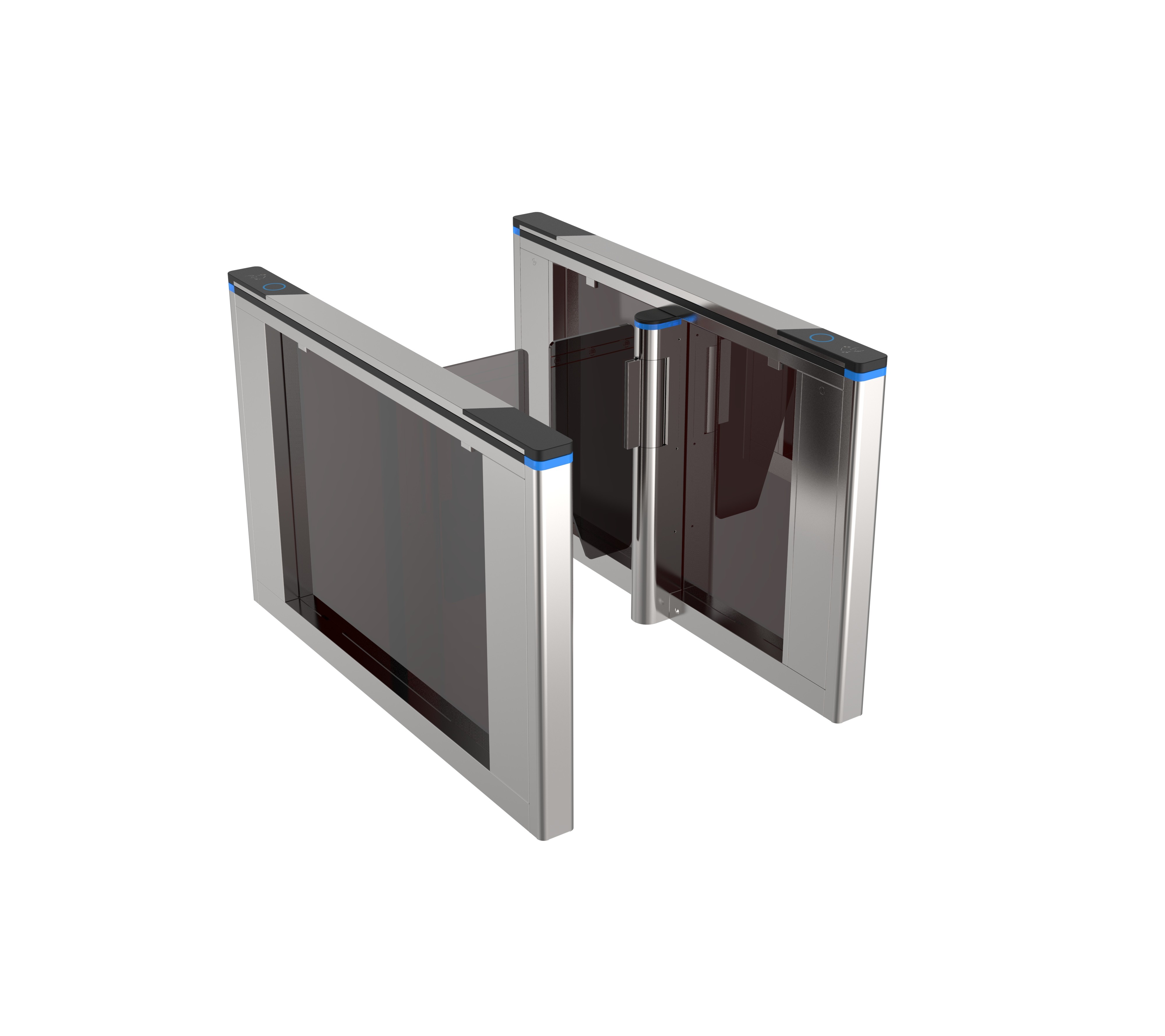 Security Systems Barcode Scanner Turnstile 240V AC Fast Passing