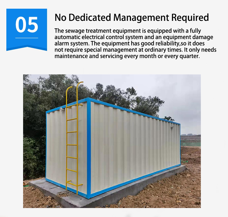 Plug and play solution for hotels resorts and villas Containerized Sewage Treatment Plant