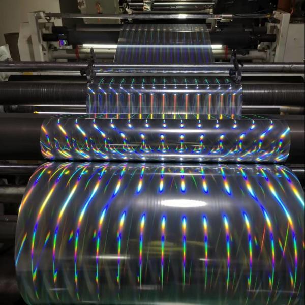 18um Holographic Bopp Color Glitter Film,horizontal light pillar BOPP film for