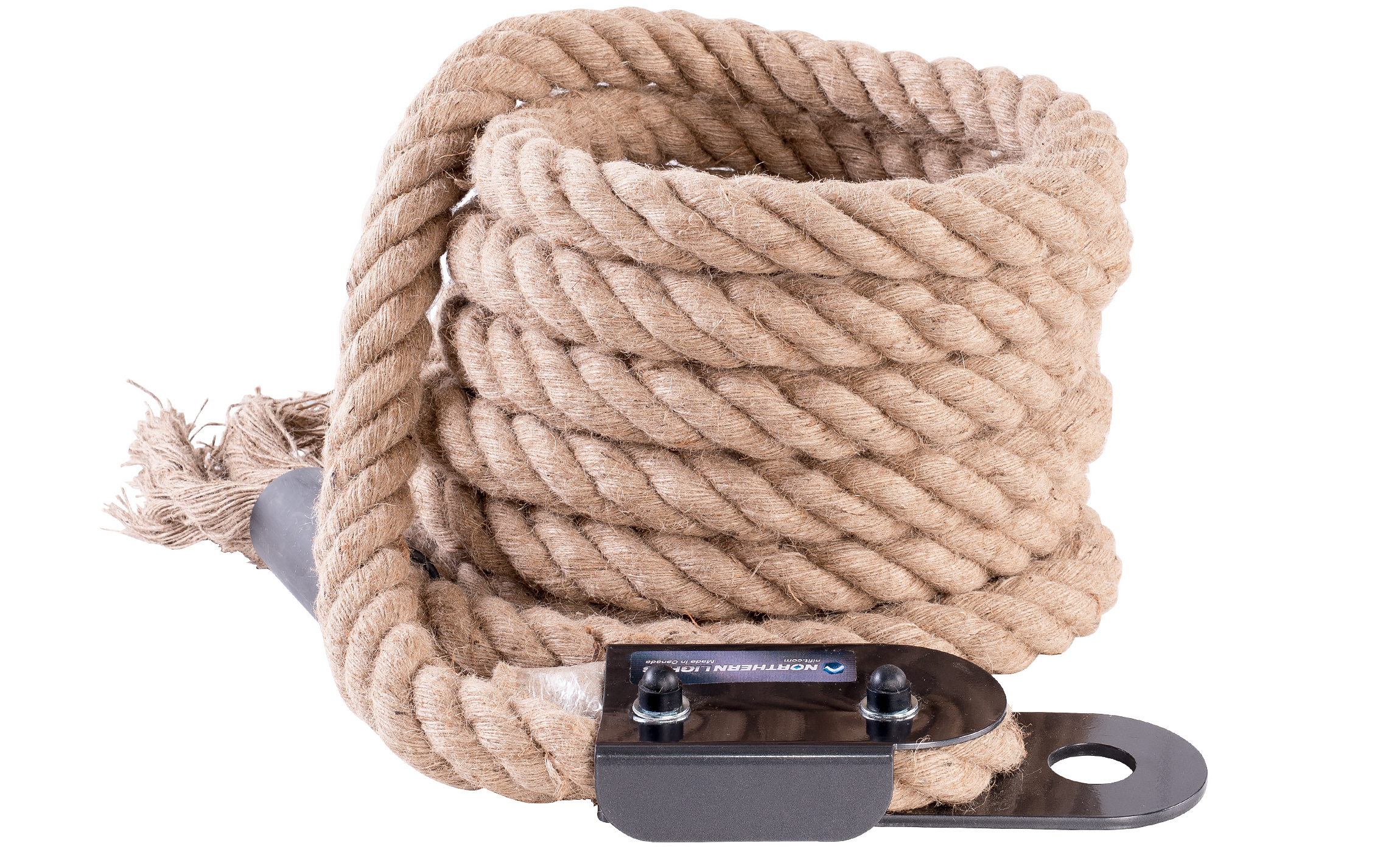 Dia 36 mm 3 strand natrual fiber brown twisted rope for packing mooring boat and more
