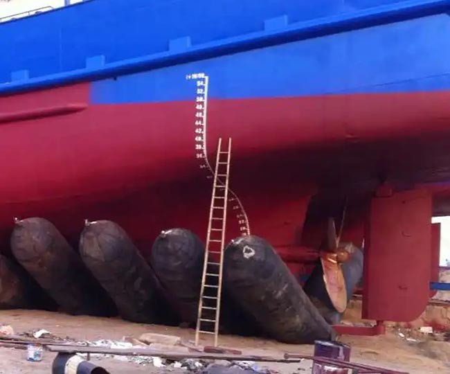 Wear Resistant Natural Rubber Inflatable Marine Airbag For Ship Launching