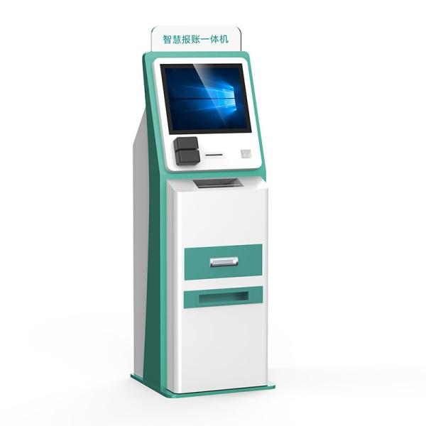 Touch Screen Hotel Check In Kiosk With Passport / ID Scanner Hotel Key Card