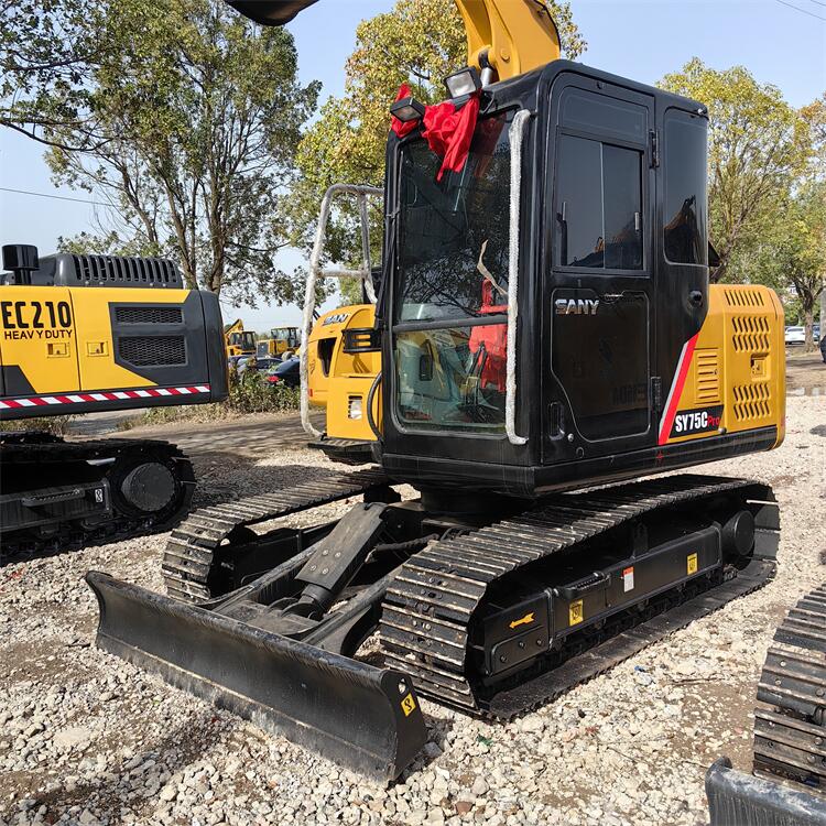 4TNV98CT-VSY Engine Type Used Sany Sy75c 75 C Pro Excavator for Construction Shovel Digger