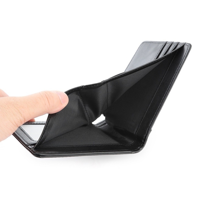 Custom Leather Sublimation Plain Men'S Open-Top Compact Wallet With Card Slots For Sublimation Printing